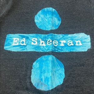 Ed Sheeran Concert Graphic TShirt Black Size Small